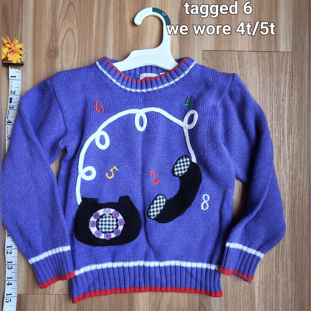 Vintage retro sweater 4t